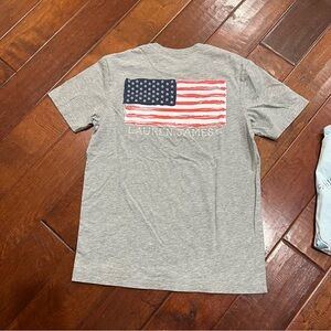 Lauren James Pocket Tee Short Sleeve Gray Shirt